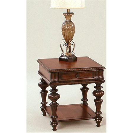 PROCOMFORT Mountain Manor Traditional Style Rectangular End Table; Heritage Cherry PR935465
